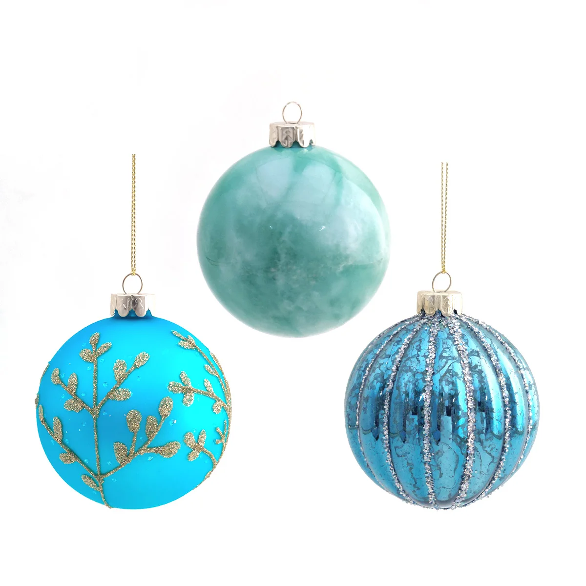 2023 Wholesale Elegant Style Cheap Christmas Glass Christmas Hanging Ball