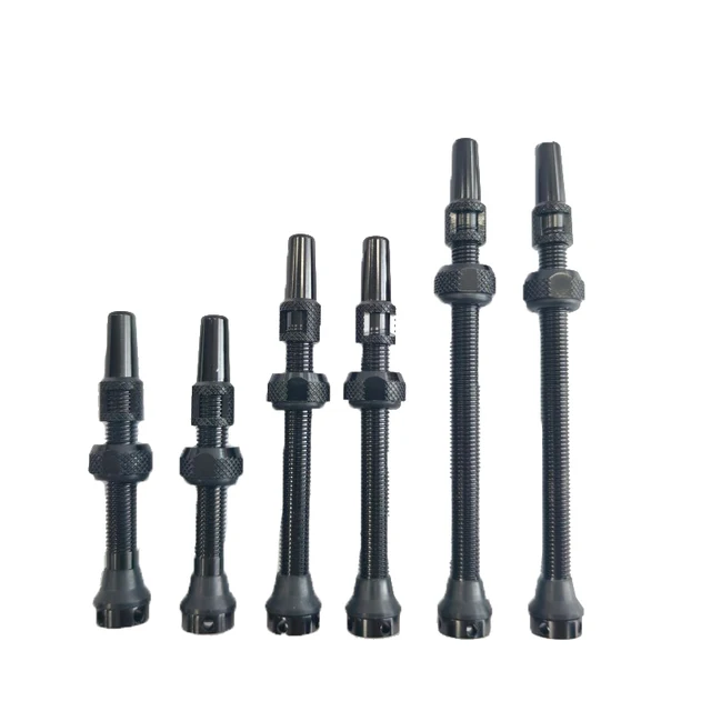 Aluminum Alloy French Presta Tubeless Valve Stems 36L 40L 44L 48L 50L 55L 60L 70L 80L 100L Bicycle Bike Tubeless Valves