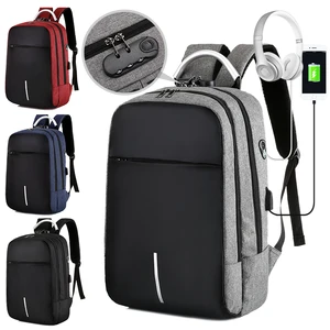 OMASKA Laptop Backpack Anti-theft USB Multi Function Bag New Design Aluminum Handle Knapsack for Men with 15.6 Inch Laptop