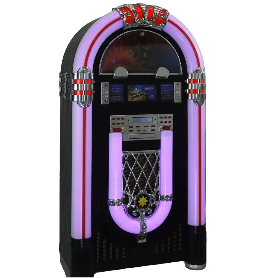 Digital Jukebox Machine LED Jukebox Wurlitzer with Vinyl