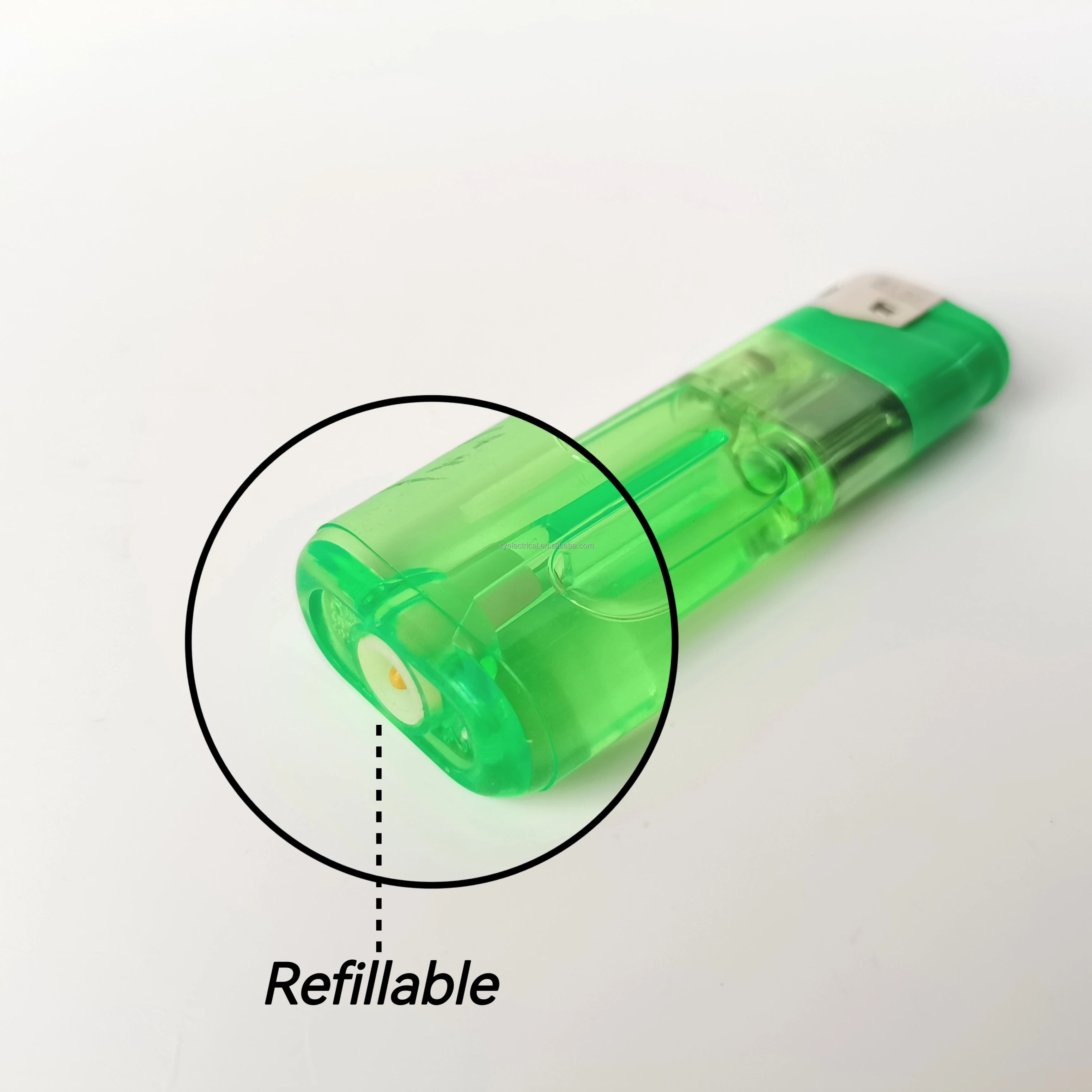 high quality cigarette lighter High Quality Refillable Cigarette Lighter Plastic Electronic Gas Lighter