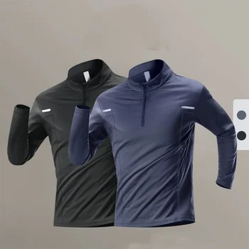 Men Quick-Drying Clothes Training Running Jacket Sports T-Shirt Football for man