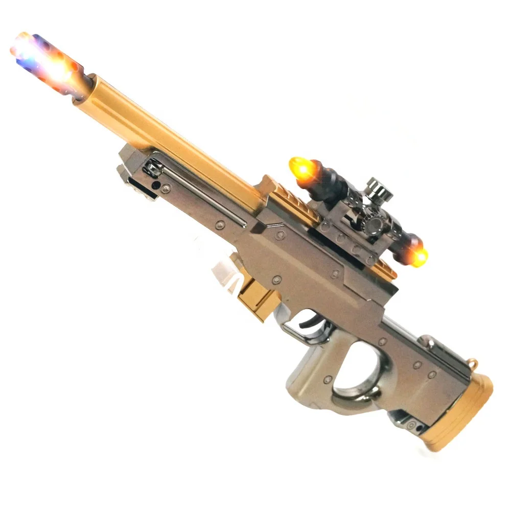 Simulation Metal Toy Gun Model Electric Gun with Light and Sound Realistic Toy Guns