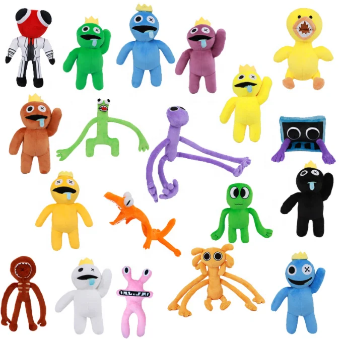 30cm Rainbow Friends Roblox Plush Toy Game Character Cartoon Doll B