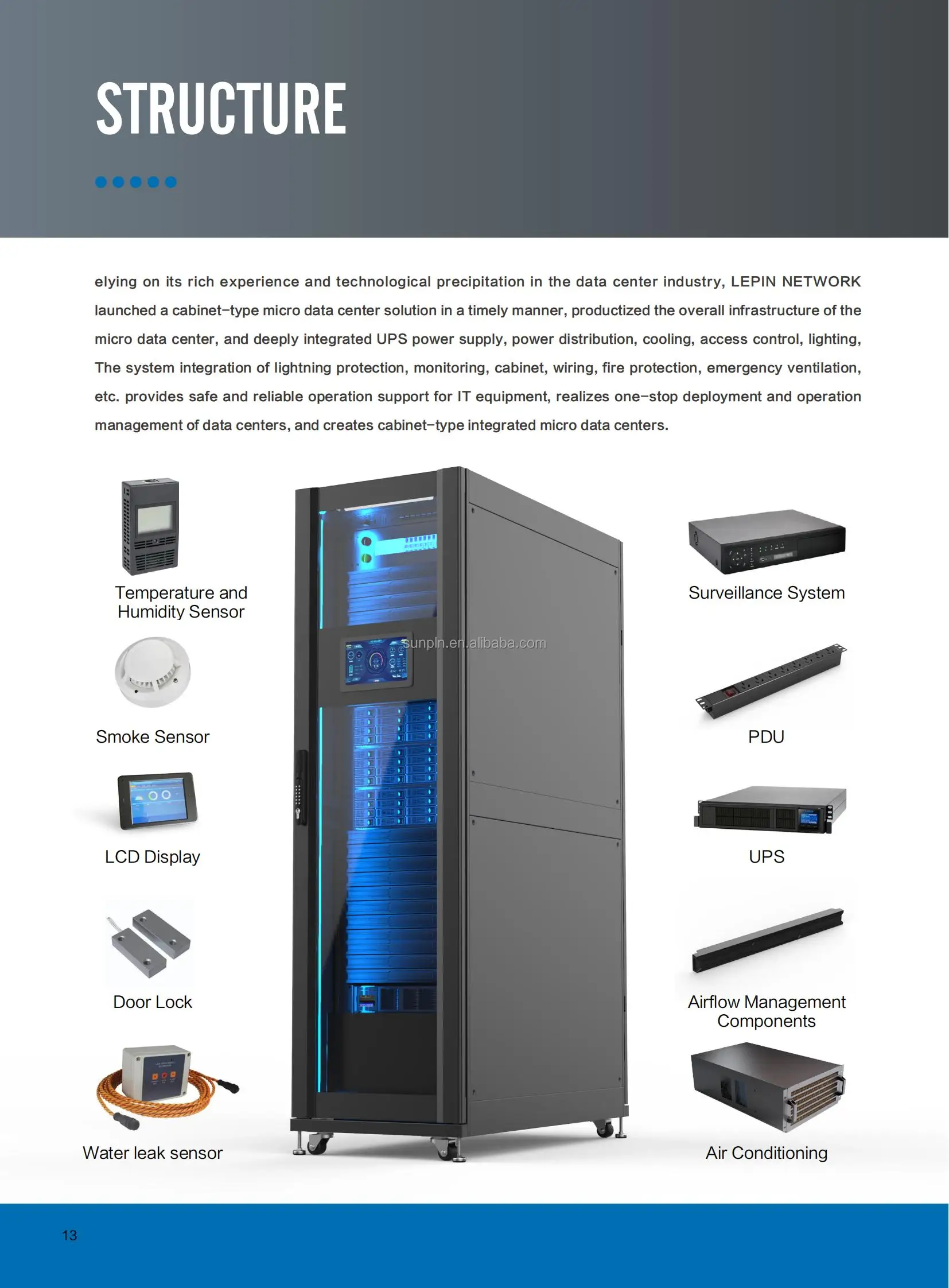 5G IT Data Center Smart Rack Server Cabinet network