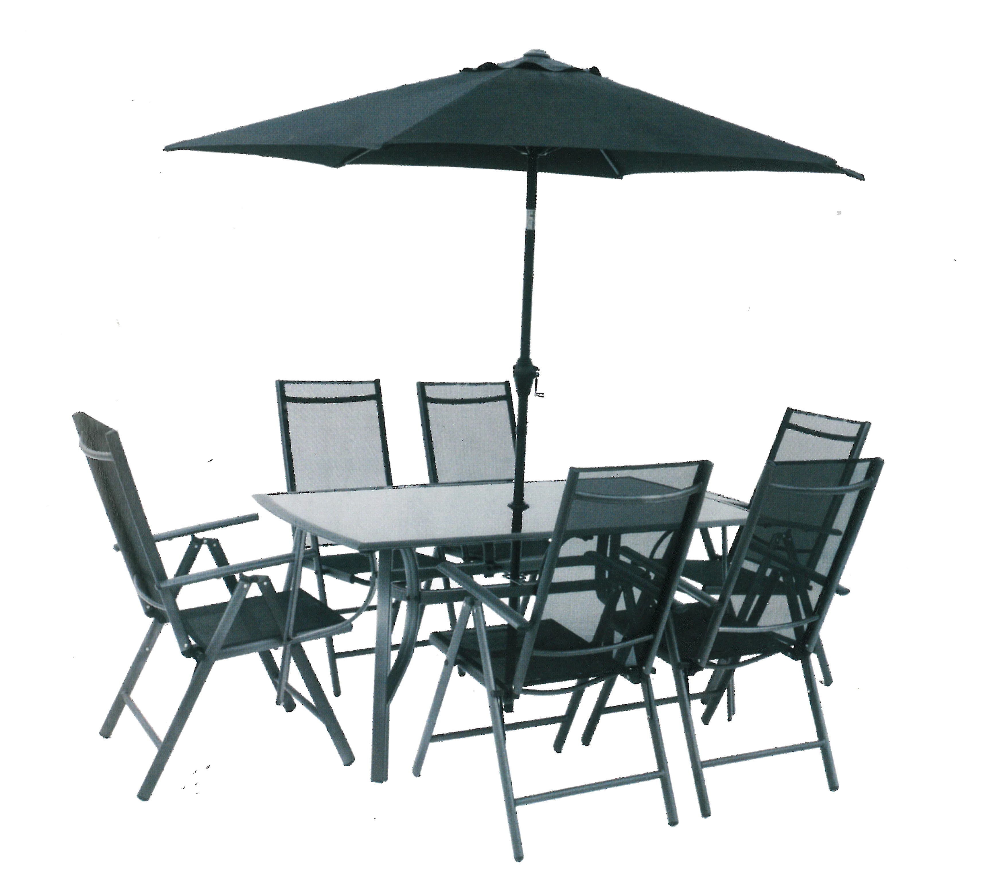 Bc 14 6 Seater Outdoor Modern Folding Table Chair Sets Patio Furniture Garden Patio Set With Umbrella Buy Garden Patio Set