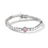 Silver with Pink