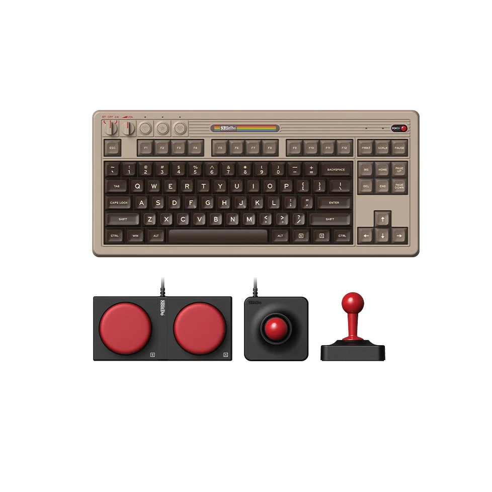 8bitdo Retro C64 Mechanical Keyboard - Gaming & Programmable