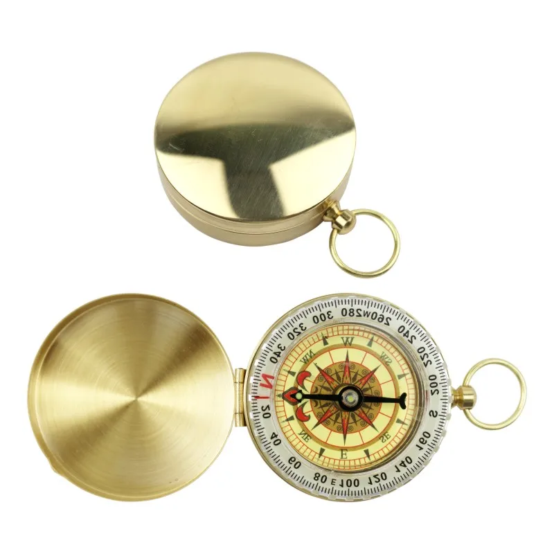 Оптовая продажа дешевая Складная раскладушка флуоресцентная 6107 компаса для обучения на открытом воздухе и походов