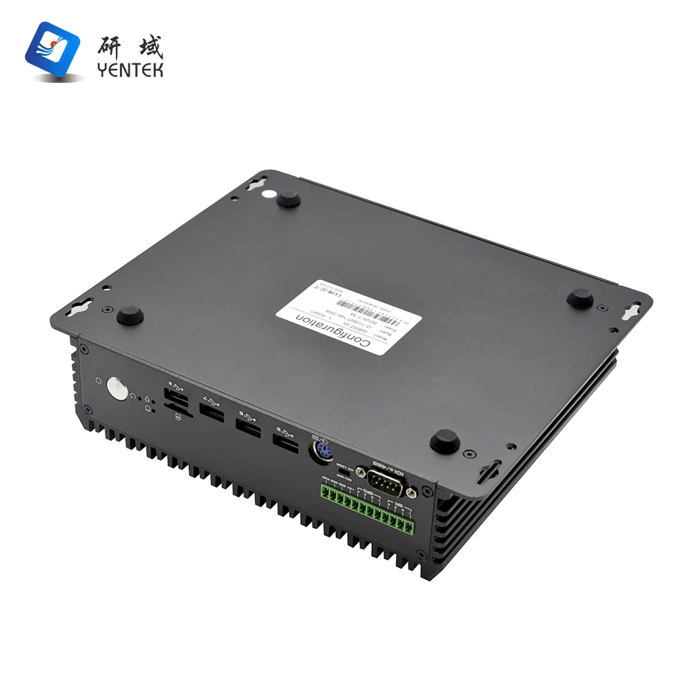 Embedded Industrial Pc DIN Rail GPIO Intel I3 I5 I7 J6412 HD VGA 2 LAN 6 RS232 485 DB9 COM Win10 Linux Fanless Desktop Computer