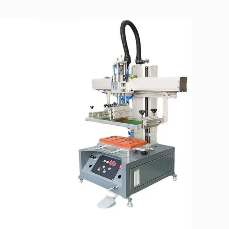 TEBAK Semi-Automatic Manual Cylindrical Cup Screen Printing Machine New Multicolor Silkscreen Printing Mugs Bottles