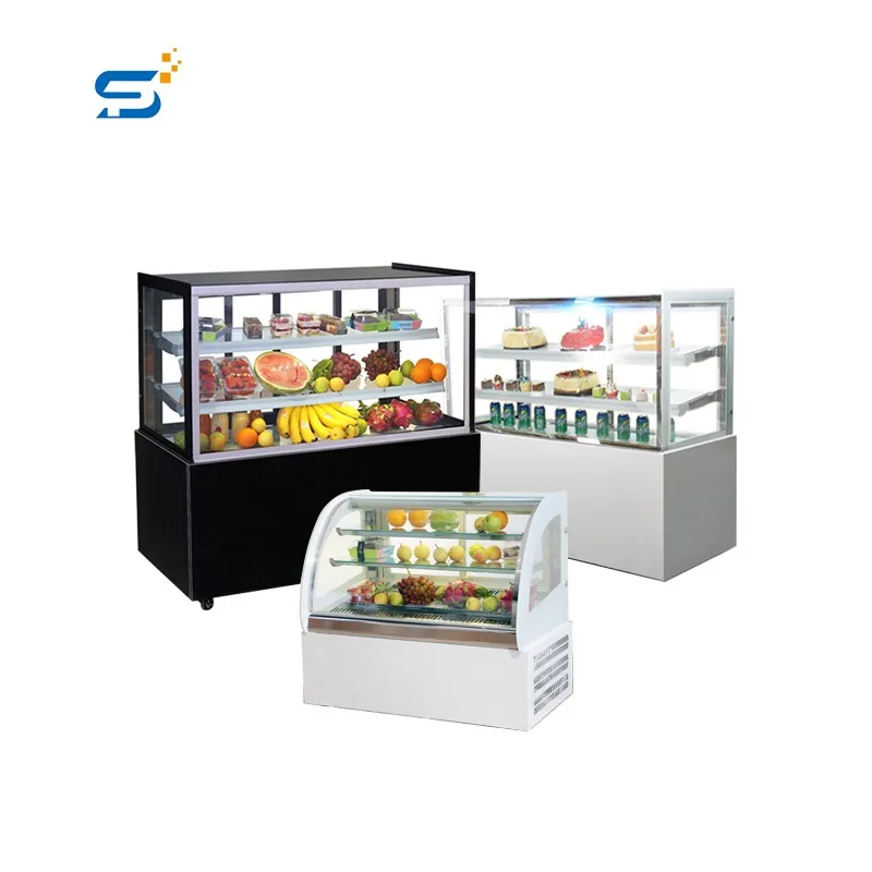 Prometheus Refrigerated Display Cases for Bakery Sweet Counter Refrigerator Vertical Freezer Cake