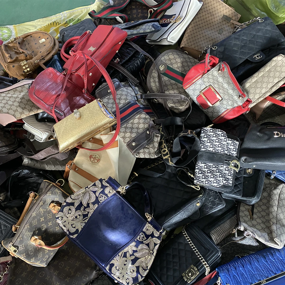 Hot Selling Used Ladies Bags Branded Second Hand Bags In Italy Leather