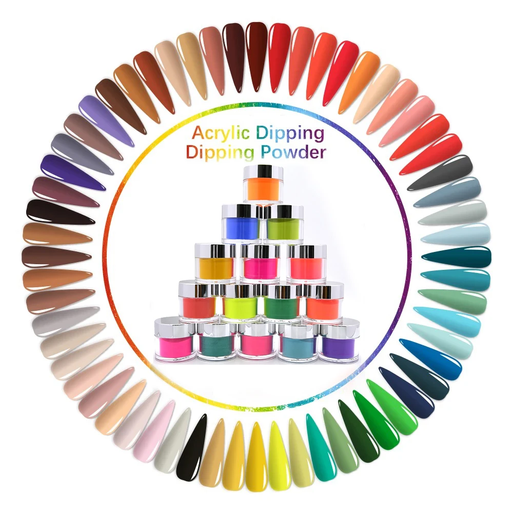 OEM Factory Acrylic Powder Nail Paint Dipping Powder 210 Colors