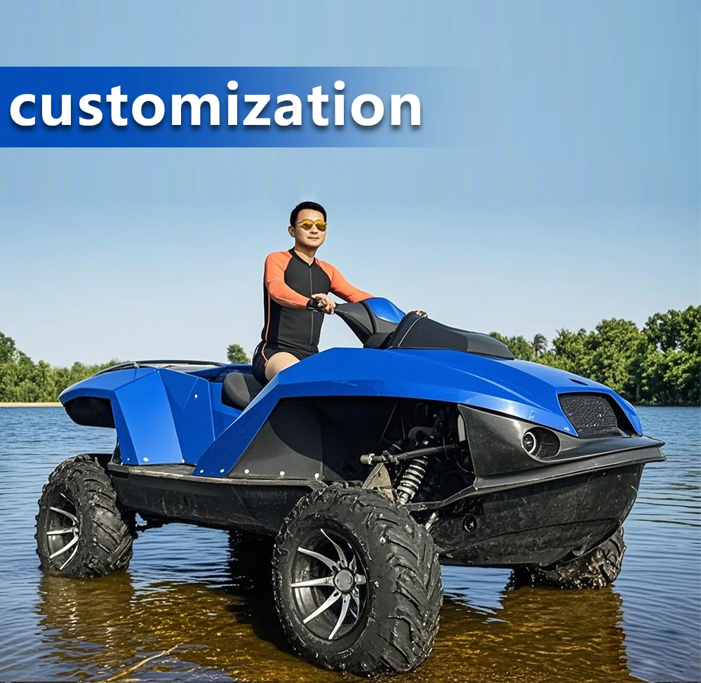 Cheap Hison 4 Stroke Argo ATV Quadski Jet Ski Amphibious Vehicle