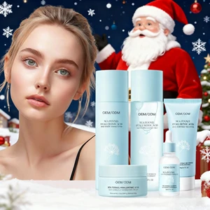 OEM Plant Extract Herbal Hydrating Anti-Wrinkle Anti-Aging Face Serum Beauty Cream Lotion Whitening Cleanser Skin Care Set