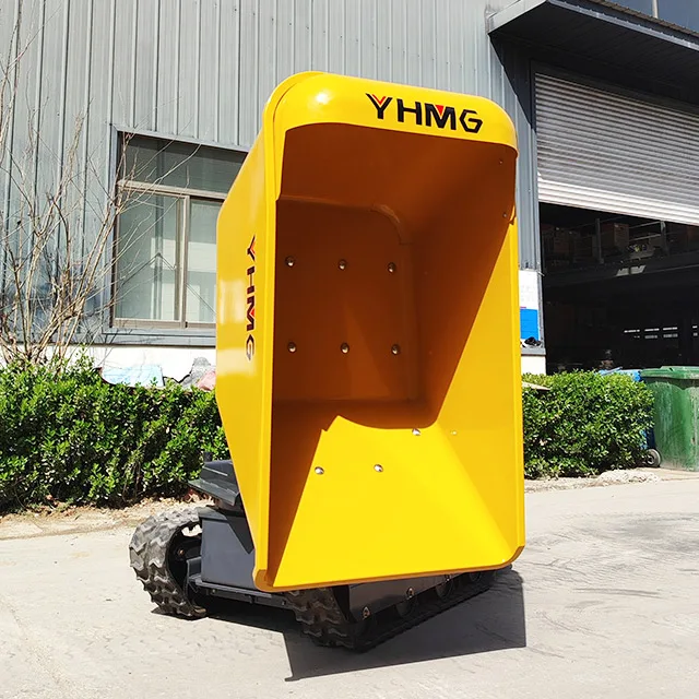 High Quality Mini Crawler Transporter Rubber Trucks Dump Loader Diesel Self Loading Mini Dumpe Loaderr with Rotate 260 Degrees