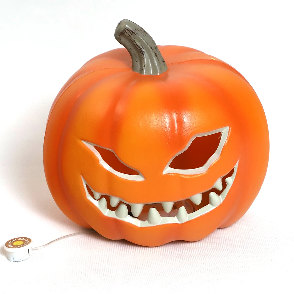 2024 New Orange Plastic LED Pumpkin Lamp for Home Party Decor Artificial Craft Halloween Pumpkin