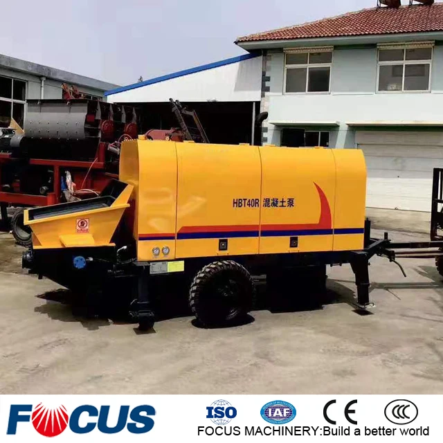 Easy to Operate Small Concrete Transportation Pumps Diesel Cement Pump Machine Concrete
