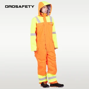 Oil Gas Mining Shipbuilding Polyester Oxford Reflective Flame Retardant Waterproof Workwear Coverall