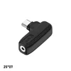 Da 2,5*0,7 mm a USB C nero