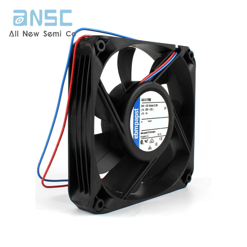 Original Axial fan 4414FNN 24V 12025 345mA 8.3W 4850RPM Medical equipment power supply chassis frequency converter Computer fan