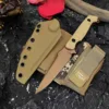 G10 Yellow Handle Gold Blade