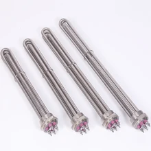 110V 220V 380V Electric Immersion Tubular Heater Water Tank Immersion Heater Heating Element Battery Powered