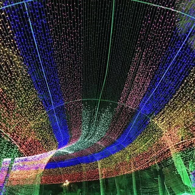 Government Festivals Led Light Decoration Outdoors Led 3D Arch Tunnel Street Lights
