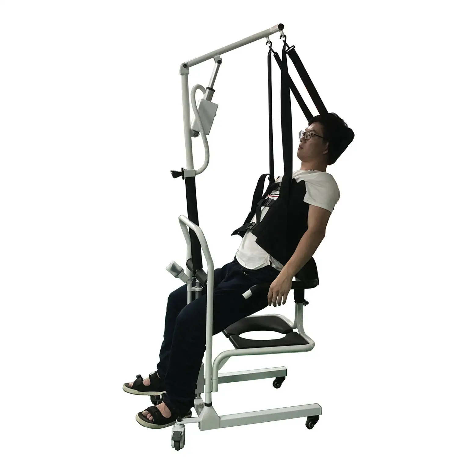 Patient Lift Power Transfer Moving Chair For The Disabled Waterproof Commode Chair Bathroom