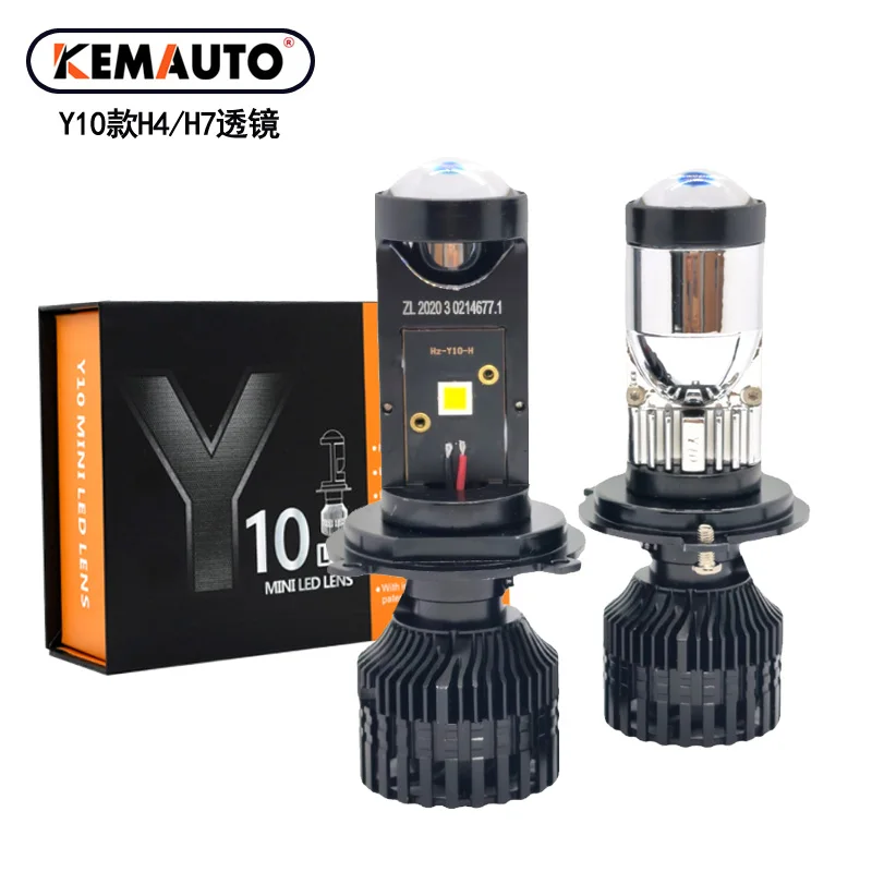 Y10 H7 Mini LED Projector High Quality Aluminum H4 LED Laser Light Bulb 6000K Color Temperature Car LED Headlight New Condition