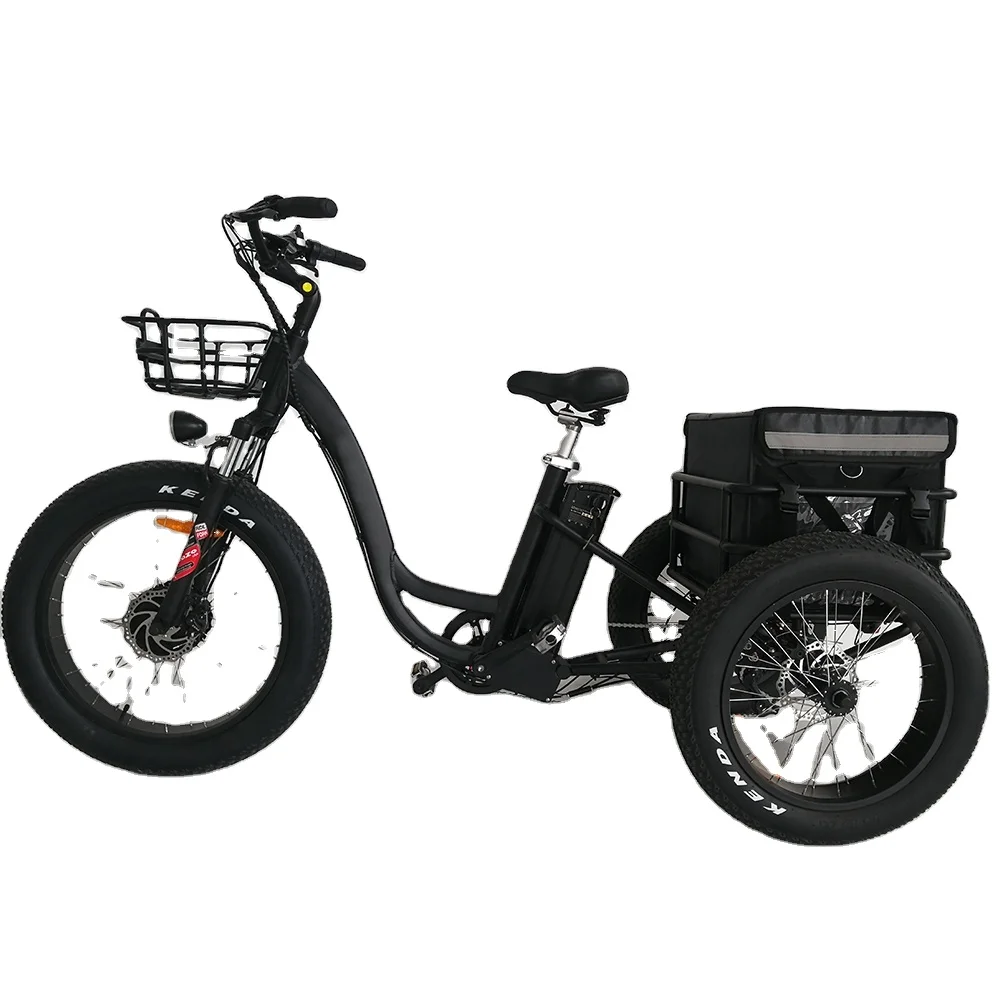 2022 tricicli elettrici ad alta potenza famiglia Cargo Bike