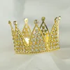 Oro-sette pezzi di plastica strass pieni