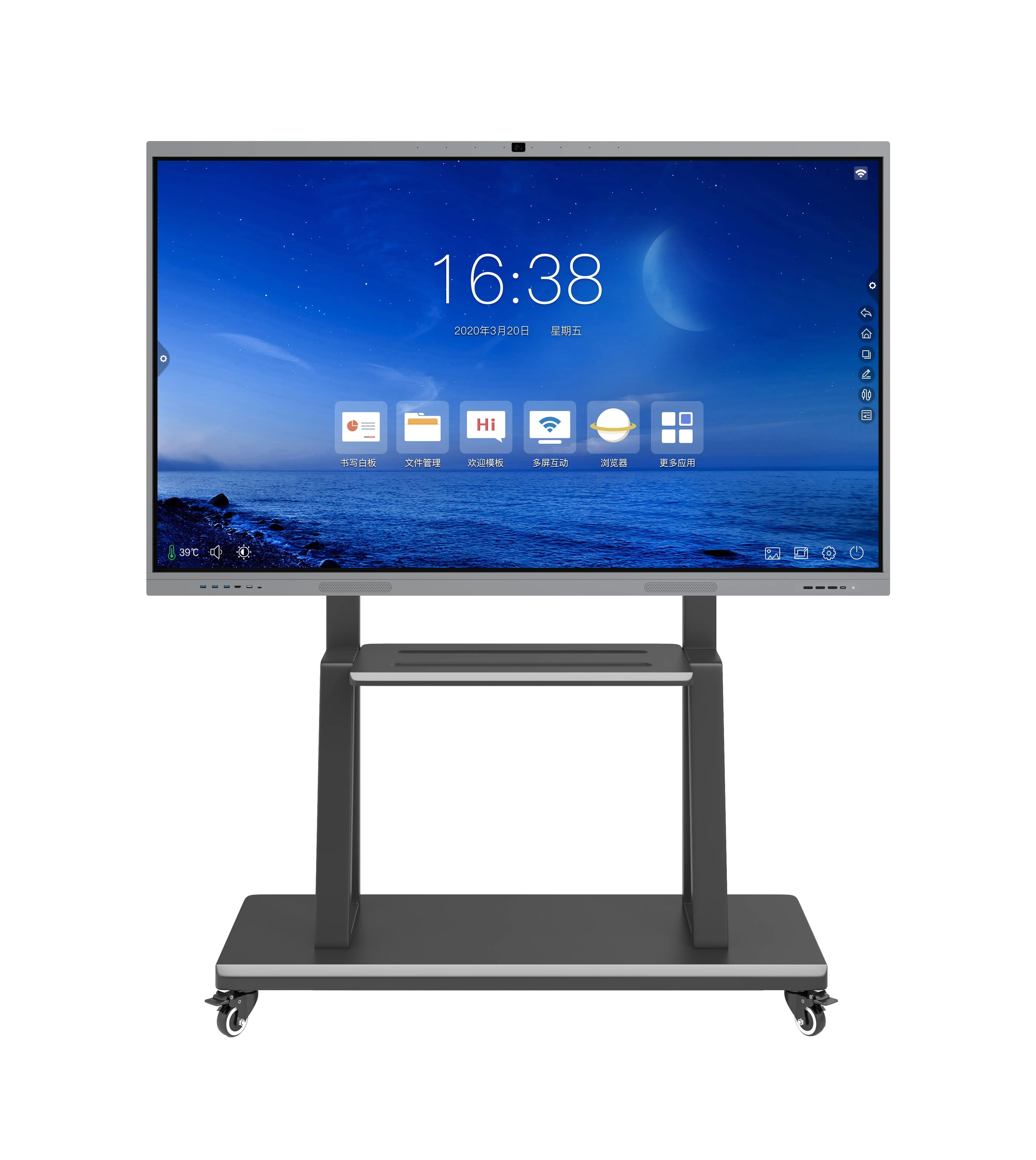 KINGONE 4K Lcd Display Touch Screen Smart White Board All in One Digital Flat Panel 85 Inch Interactive Whiteboard