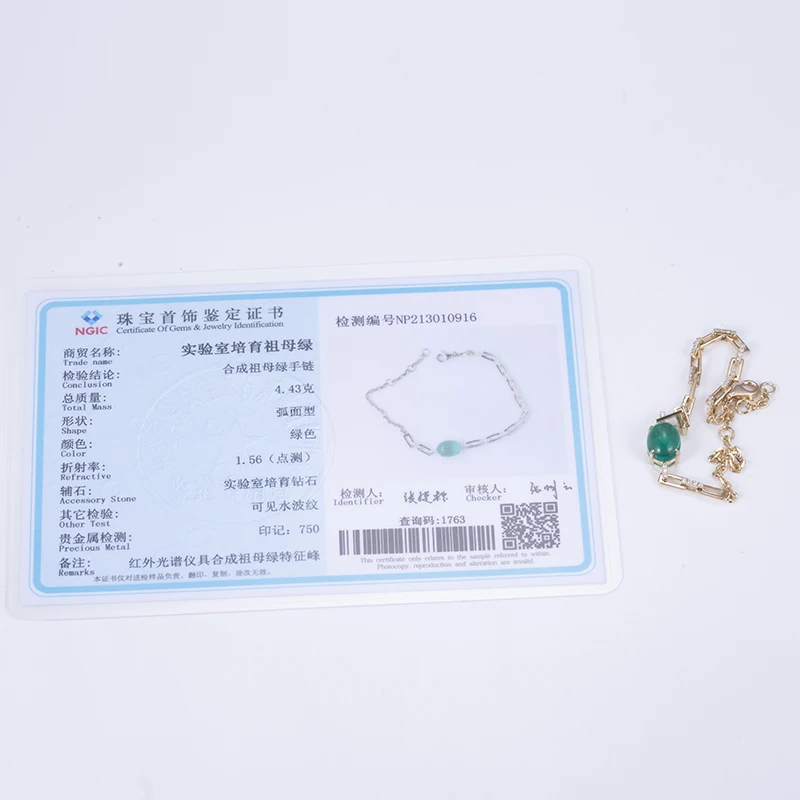 Messi Jewelry MSB-512 Custom Gold Bracelet with Moissanite