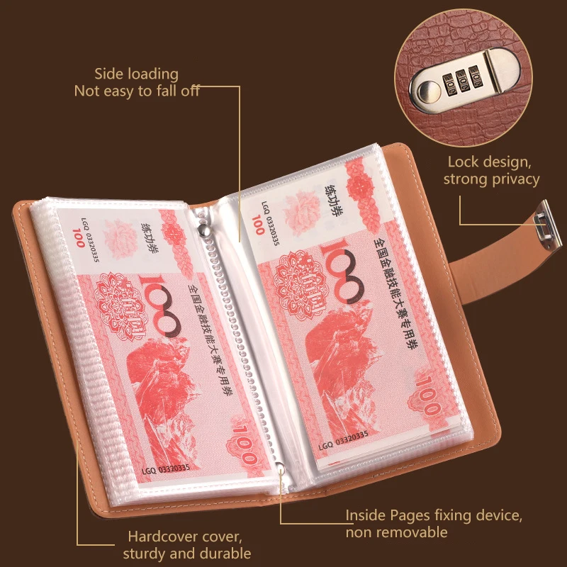 A6 Money Saving Planner with Faux Leather Cover