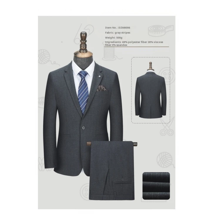 High-end fashion men's business wedding suit