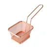Cesta Pequeña de Malla Densa Cuadrada (Oro Rosa)