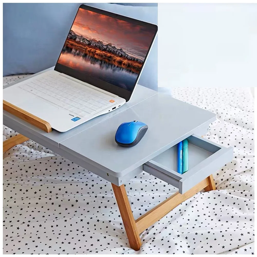 Alibaba.com: Lapmate Modern Bamboo Computer Desk, Foldable Laptop Table ...