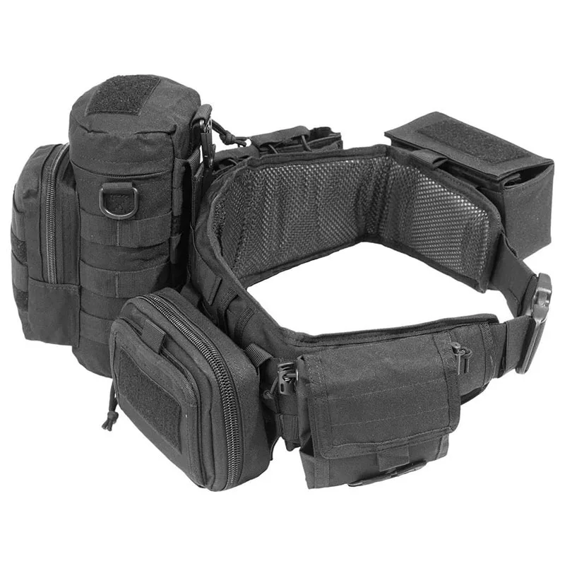 High Duty High Material Comfortable Tactical Belt Tactical Duty Belts Breathable Mesh Utility Belt with Accessories Pouches