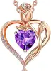 Febbraio ametista oro rosa