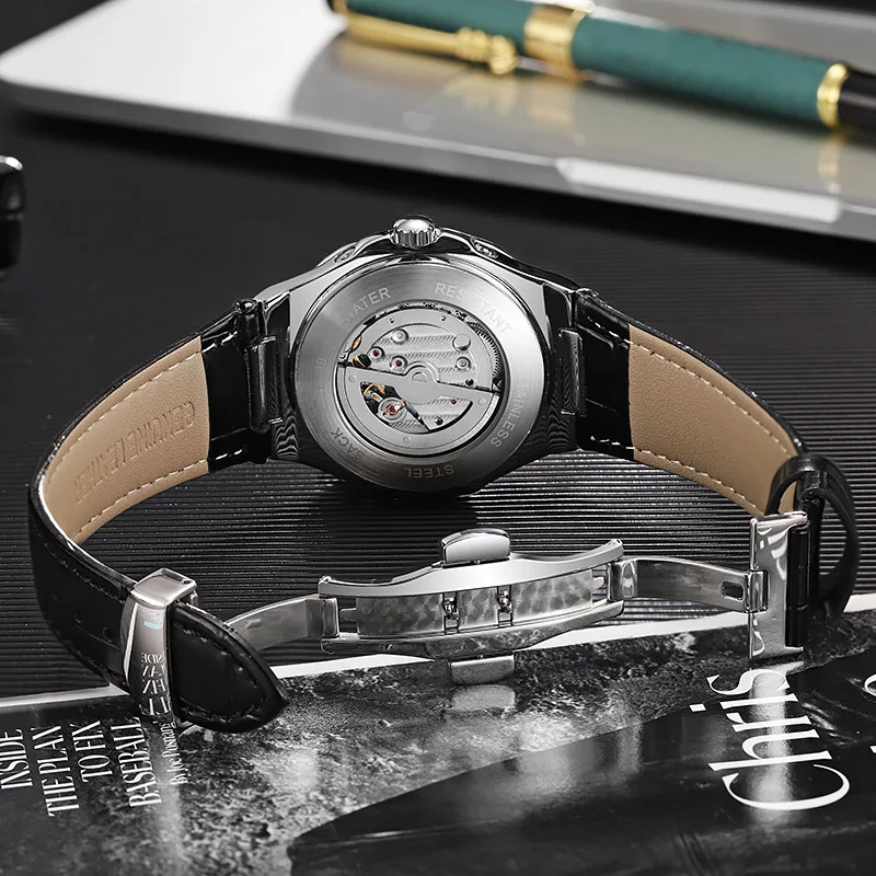 Dulunwe 6043C Diamond Luminous Automatic Men's Watch