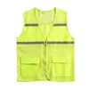 เสื้อกั๊กตาข่ายสะท้อนแสงสีเขียวเรืองแสง