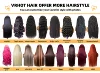 VR HOT Human Hair Wigs Texture and Color