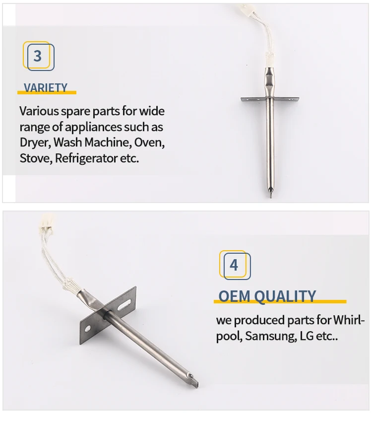 High Quality Oven Replacement Parts Electric Flame Sensor Oven Temperature Probe W10131825 supplier