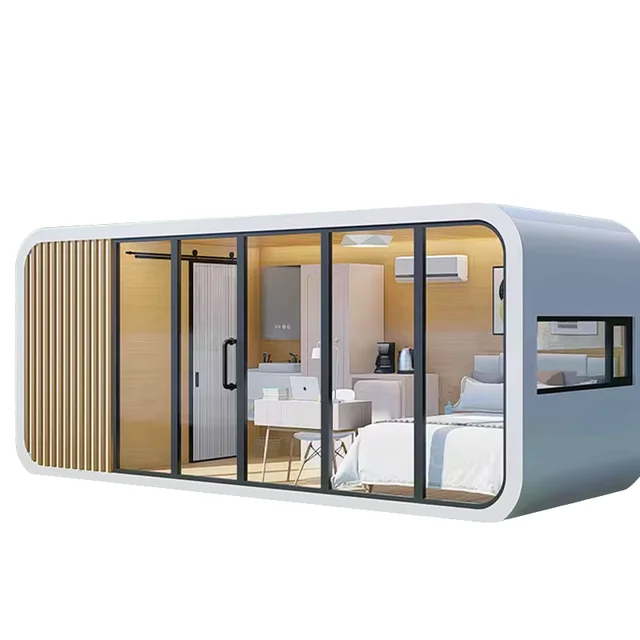 Easy To Install Movable Portable Prefab Luxury Cabin Container House Foldable Apple Cabin for Hotel