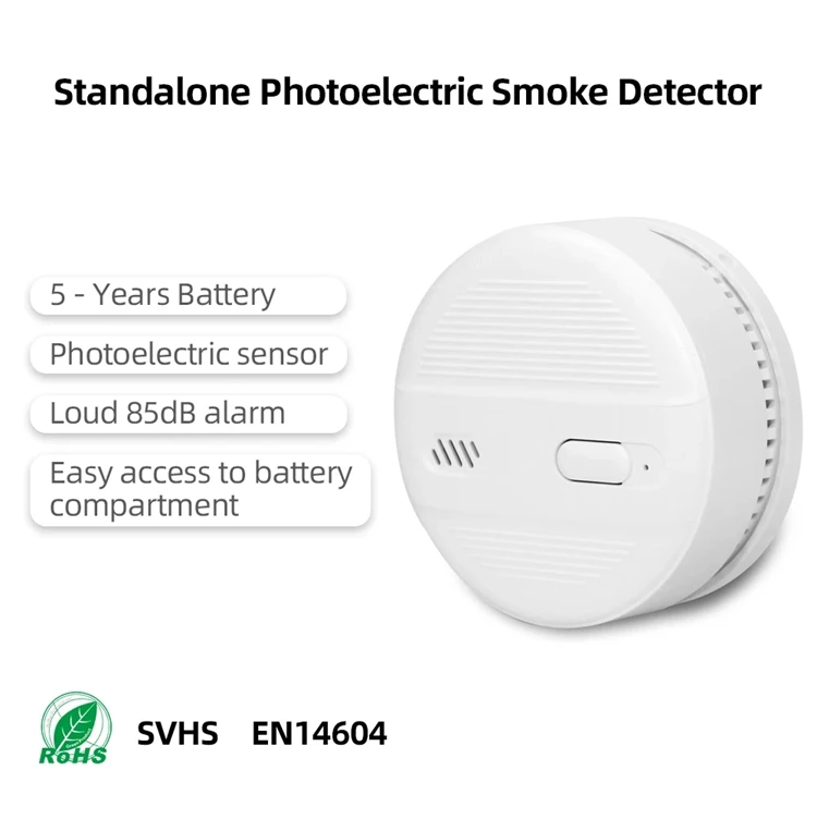 Independent Device Fire Alarm Battery Operated Standalone Smoke ...