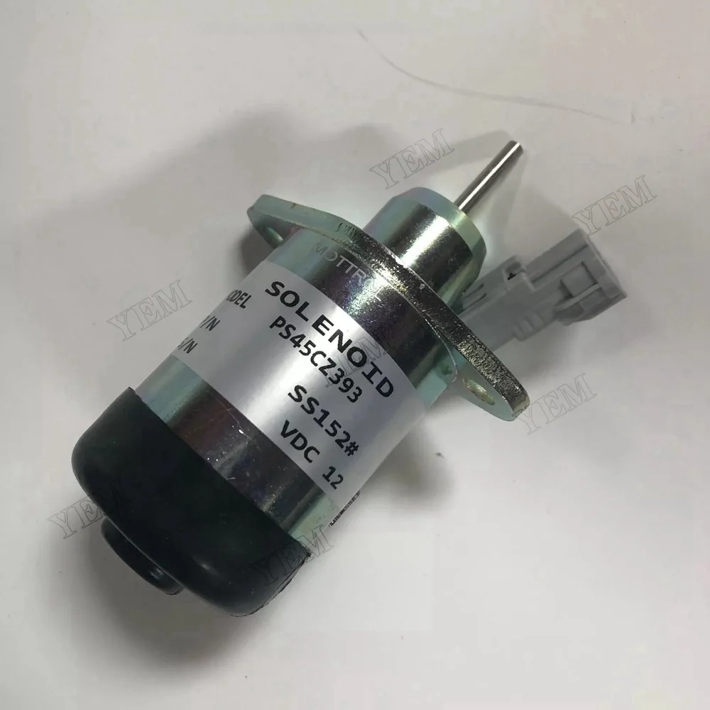 Fuel Stop Solenoid PS45CZ393 for Kubota V2607 V3307 Linde 1219 Engine