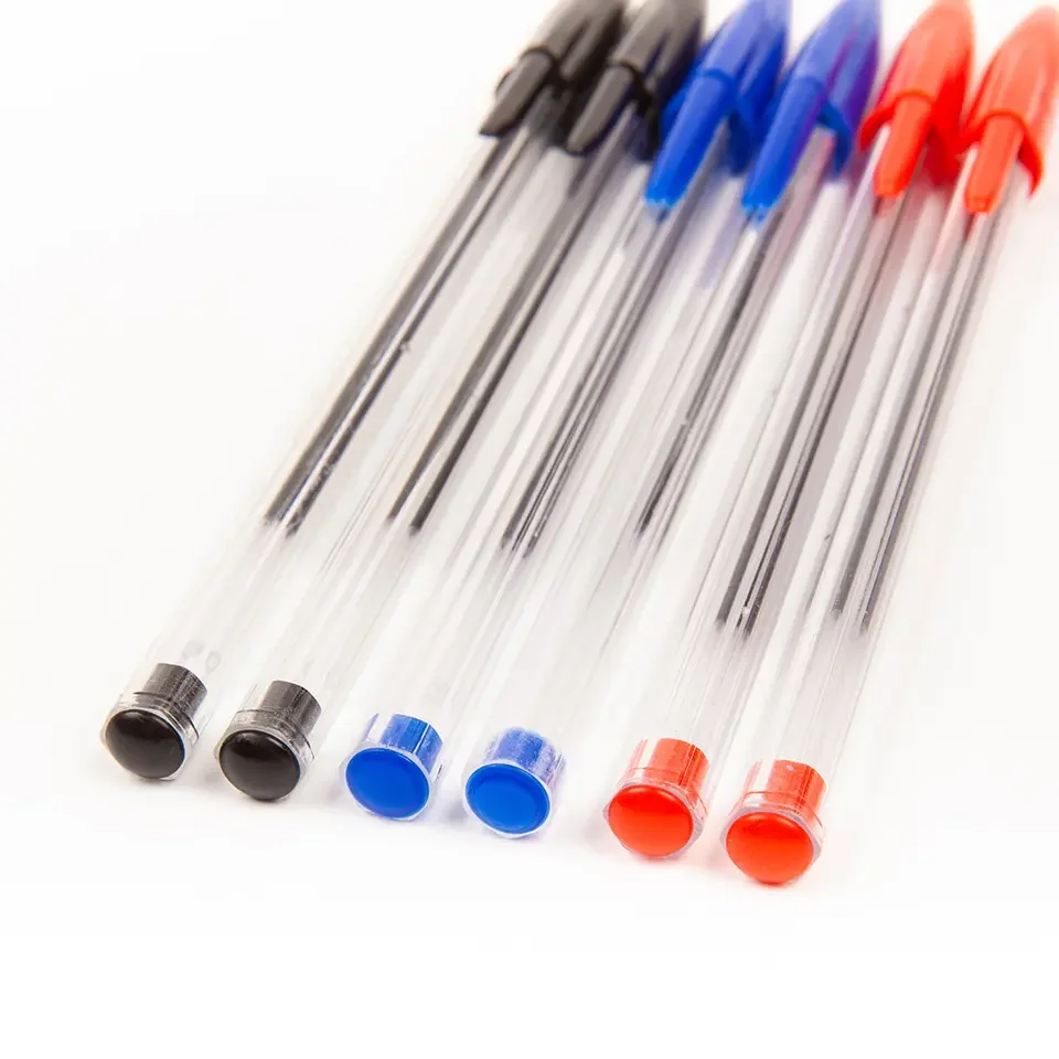 Wholesale 1.0mm Ballpoint Pen Easy To Write Plastic Pen Student 