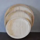 Handicrafts Home Table Decor Rustic Handicrafts Natural Round Wooden Serving Tray
